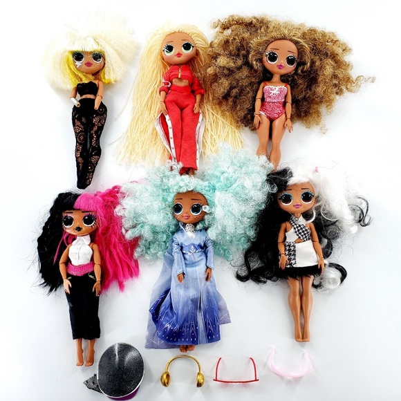 LOL Surprise OMG Dolls Lot Of 6 Clothed, Couple Accessories, *PLEASE REA…